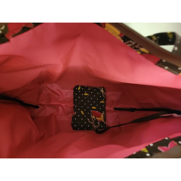 Karriage Mate Owl Tote Bag Large Attached Pouch Multicolor Zip Closure EUC - Picture 10 of 10
